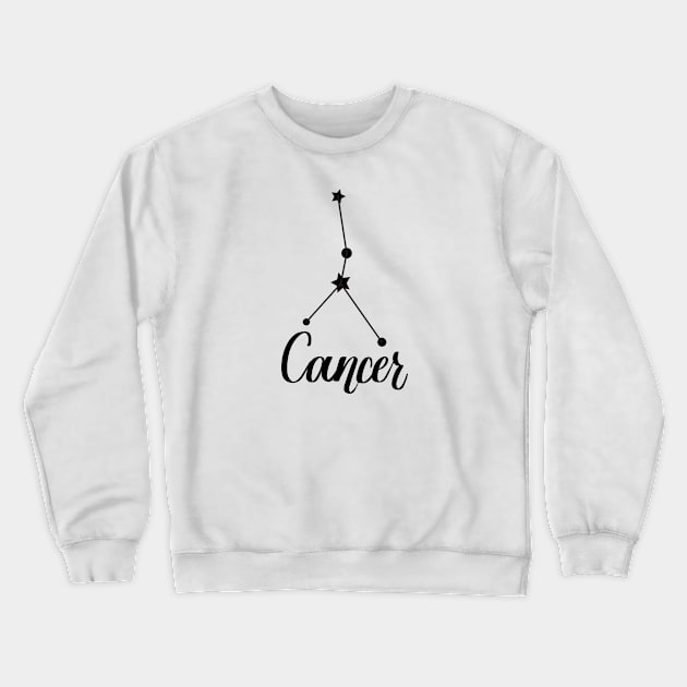 Cancer Zodiac Constellation Crewneck Sweatshirt by Kelly Gigi